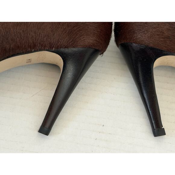 Women's TALBOTS Brown Calf Hair 3 in High Heel Pump Dress Shoes Size 6.5 - Picture 14 of 14